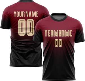 Maillot de football à sublimation personnalisé, uniforme respirant résistant à la sueur à séchage rapide avec impression de logo personnalisée - Product Image 2