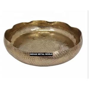 Conception fantastique servant des chocolats bonbons bol plus grand bol martelé en métal de qualité pour la maison hôtel dessus de table support doux - Product Image 4