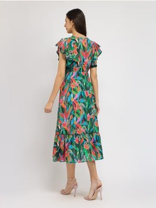 ชุดเดรสสั้นทำจากผ้าฝ้ายพิมพ์ลายดอกไม้แบบส่วนตัวสำหรับเจ้าสาวงานแต่งงานชุดงานวันเกิดสำหรับสาวๆ - Product Image 4