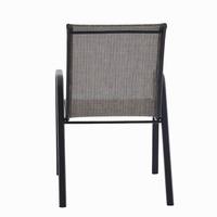 Chaise de salle à manger empilable en métal Teslin de haute qualité pour jardin, bistrot et extérieur – Vente en gros