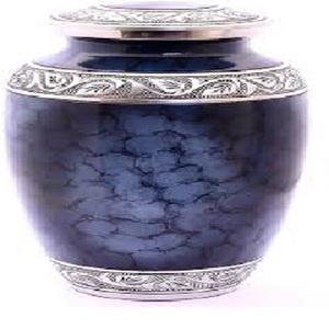 Aluminium Enamel <b>Urns</b> Standard Fancy Designing Round Shape <b>Large</b> Size Enamel <b>Urns</b> Home - Product Image 4