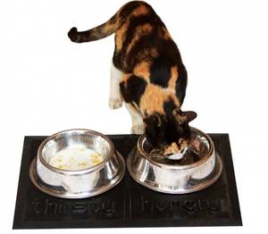 Esteras de goma para mascotas, seguro para mascotas tapete Natural, cuencos de comida, alfombrilla de goma segura, esterilla lavable - Product Image 3