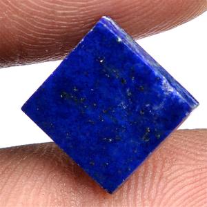 Alta calidad 8,5 Cts lapislázuli Natural 12x12mm azul cuadrado Rosecut faceta 8mm Afgani lapislázuli piedra suelta excelente Iroc ventas - Product Image 3