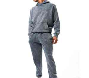 Survêtement léger délavé à l'acide Service OEM confortable par l'usine simple Survêtement au design unique à taux réglable direct pour hommes - Product Image 1