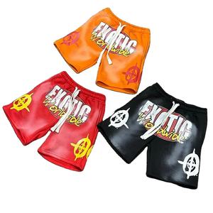 Sunfaded OEM Logo personnalisé Design Summer Casual Shorts 5 pouces de haut Street Screen Printed Solid Quick Dry Cotton Blank Shorts - Product Image 1