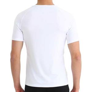 2025 camisetas de compresión de fibra de algodón/bambú para hombres adultos, camisa de cuello redondo con patrón sólido, ropa - Product Image 2