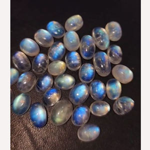 Lote de 306 piezas de cabujón de piedra lunar arcoíris Natural 430cts piedra preciosa blanca 7x5mm a 10x8mm Tamaño de pera ovalada US $121 - Product Image 6
