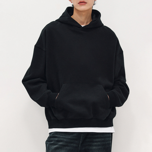 Fabrication conception personnalisée automne vente chaude hommes sweats à capuche décontracté 100% coton poche surdimensionné basket-ball régulier - Product Image 3