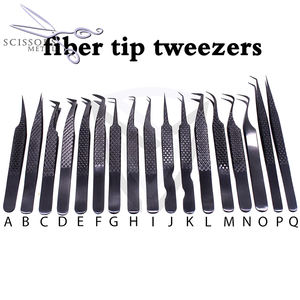 Pince à épiler pour extension de cils Meilleure vente Pince à épiler solide Pince à cils durable Marque privée Logo en acier inoxydable - Product Image 2