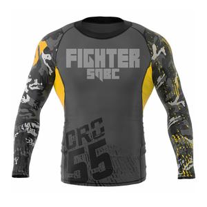 Diseños completamente sublimados personalizados Mma Rashguards Grappling No Gi Bjj Usa Jiu Jitsu Rashguard - Product Image 2