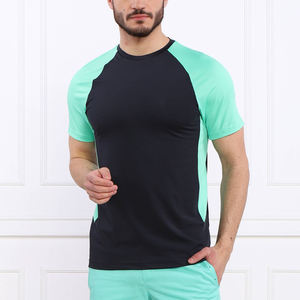 ราคาขายส่งที่ดีที่สุดโลโก้ที่กําหนดเอง Raglan แขนผู้ชายเสื้อยืดยิม / ขายร้อนผู้ใหญ่ขนาดผู้ชายยิมเสื้อยืด - Product Image 3