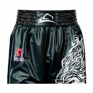 Pantalones cortos de boxeo con estampado de sublimación y cintura elástica personalizables de alta gama para artes marciales - Product Image 4