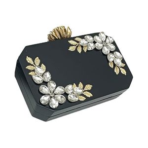 Embrayage en gros résine pierre perle style différent serrure Design moderne cosmétique maquillage pochette pour les femmes sac de fête - Product Image 5