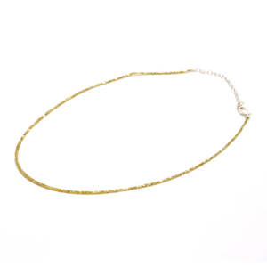 Collier de 16 pouces avec diamant jaune naturel étincelant de 1,5 à 2,5 mm, facetté en cube géométrique - Product Image 2