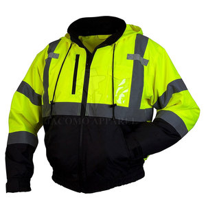 Chaqueta de Seguridad para Trabajo, Diseño con Paneles Reflectantes, Tela de Poliéster Resistente, Múltiples Bolsillos de Almacenamiento, Venta Caliente - Product Image 2