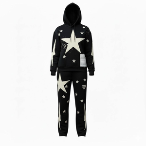 Chándal de Forro Polar Personalizable de Alta Calidad para Invierno, con Capucha y Pantalones Holgados - Product Image 1