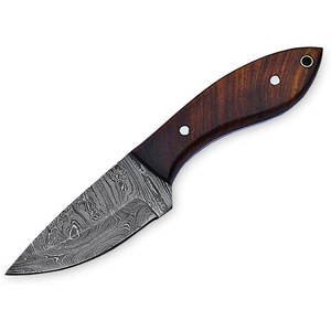 มีดสกินเนอร์เหล็กดามัสกัสทำมือสำหรับล่าสัตว์บุชคราฟท์และคอลเลกชันอุปกรณ์กลางแจ้ง - Product Image 1