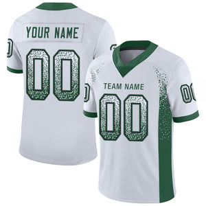 Maillot de football américain personnalisé par sublimation, chemise courte grande taille respirante avec design cousu - Product Image 1