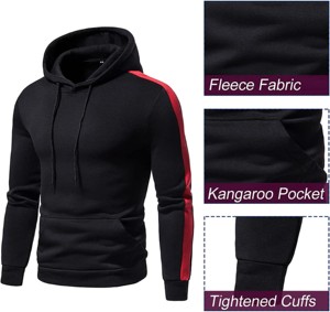 Conjunto de chándal deportivo de manga larga para hombre, traje de jogging para hombre, chándal con logotipo personalizado, chándales de algodón 100% - Product Image 6