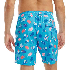 <b>Men's</b> Knee-Length Beach <b>Shorts</b> 100% Polyester Swim Trunks Four-Way Stretch Solid <b>Pattern</b> Eco-Friendly Casual Canvas Mid Waist - Product Image 2