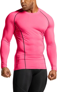 Protection anti-UV à manches longues à compression serrée personnalisée pour hommes pour les sports nautiques et le surf - Product Image 5