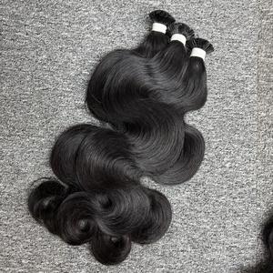 Vente en gros d'extensions de cheveux humains à pointe plate vietnamiens Body Wave de haute qualité cheveux bruts - Product Image 3