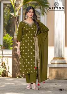 Hansika Mittoo Jequrd Kurti Formal Reversible de Algodón para Mujer, Corte Holgado, Ropa India y Pakistaní, Distribuidor Mayorista en India - Product Image 4