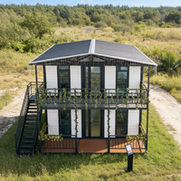 Maisonnette préfabriquée extensible à deux étages et à double aile, très bien notée, idéale pour chambre d'amis
