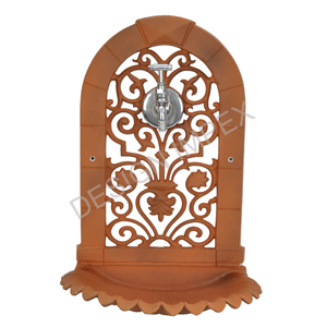 Patine vert Antique lavabo fontaine murale artisanat décoratif Style campagnard fontaine murale bassin événement fournitures décoration - Product Image 3