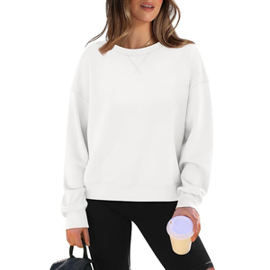 Sweat-shirts à col rond pour femmes, nouvelle collection 2026, 100% polyester, fabrication écologique au Bangladesh, manches longues, décontractés - Product Image 1