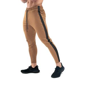Pantalon en coton décontracté pour hommes de la meilleure qualité, fabriqué sur mesure, pantalon léger en molleton plat à l'avant, conception OEM, broderie pour l'extérieur - Product Image 2