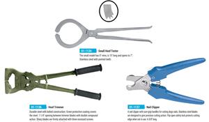 Grand testeur de sabot en acier inoxydable de 19 pouces pour chevaux Instrument chirurgical vétérinaire modifié pour maréchaux et mahersi équin - Product Image 2