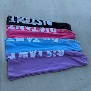 Custom Washed Vintage Embroidery Sun Faded <b>Full</b> <b>Zip</b> <b>up</b> Hoodies Tracksuits Men Flared Sweatpants <b>Hoodie</b> Set sweatsuit tracksuit - Product Image 4