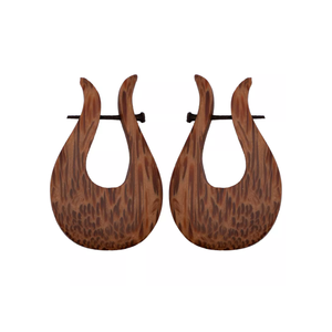 Pendientes de joyería de moda de madera de coco natural al por mayor pendientes de moda para mujer estilo bohemio hechos en Vietnam - Product Image 2