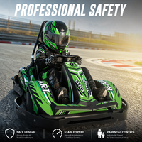 Go Kart Eléctrico de 4 Ruedas para Niños, Kart de Carreras para Pistas al Aire Libre, para Parques de Diversiones, Clubes Infantiles, Equipo de Entretenimiento para Niños