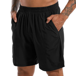 กางเกงขาสั้นผ้าคอตตอนสำหรับผู้ชายกางเกงขาสั้นออกกำลังกายทำจากผ้าฝ้ายเนื้อหนาสำหรับเล่นฟิตเนสใส่สบายระบายอากาศได้ดีล่าสุด - Product Image 3