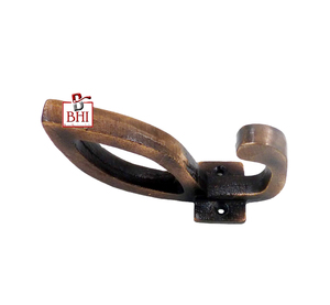 Modern Style Copper Antique Cloth <b>Coat</b> Wall <b>Hooks</b> Hangers Heavy Duty Cast Iron Metal Wall Mounted Double <b>Hooks</b> - Product Image 2