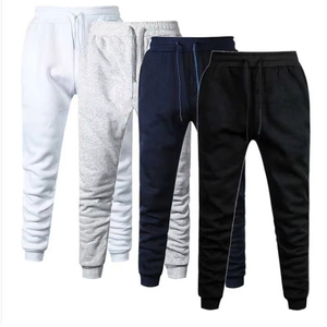 Pantalon de survêtement en coton pour hommes coupe ample Gym Joggers bas élastiques rayé cordon pantalons décontractés culotte de survêtement de musculation - Product Image 5