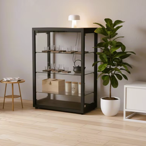 Mueble Moderno de Almacenamiento con Estantes de Vidrio Templado para el Hogar, Coleccionables, Bares, Salas de Estar, Villas, Supermercados y Comedores - Product Image 1