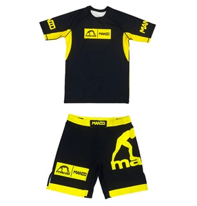 2025 vente en gros hommes MMA Spandex Polyester vêtements de sport respirant Arts martiaux porter - Product Image 6