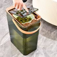 Poubelle à déchets de thé portable avec filtre et drainage, accessoire pour service à thé Kung Fu