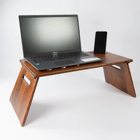 FIDA FURNITURE Dudukan Laptop Kayu Lipat Modern untuk Tablet Laptop Desain Tahan Lama Portabel Kerajinan Tangan Premium