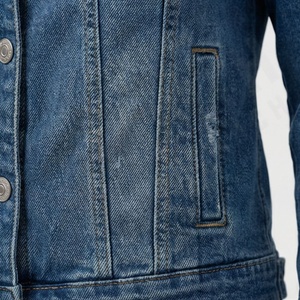 Vestes en jean de haute qualité, coupe slim, tendance automne, pour femmes, bleu, surdimensionnées, longues - Product Image 5