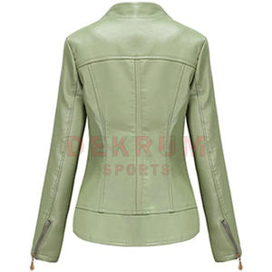 แจ็กเก็ตหนังแท้มาใหม่พร้อมเทคนิคการพิมพ์ลายดีไซน์แฟชั่น - Product Image 2