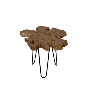 <b>Inflatable</b> Eco-Friendly Modern Minimalist Oval Teak Top Table Gubuk Bali F011018 for Living Room Home <b>Furniture</b> - Product Image 2