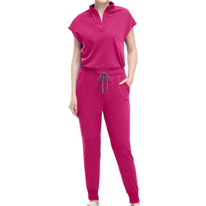 Tenues d'infirmière unisexes grandes tailles en tricot, très vendues, lavables, détection des aiguilles, polyester/rayonne, pour le médical, le spa, le salon, l'hôpital - Product Image 1