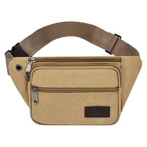 Portefeuille décontracté à la mode multi-poches Fanny Pack pochette hanche sac à main pour hommes et femmes Denim toile ceinture sacs - Product Image 1