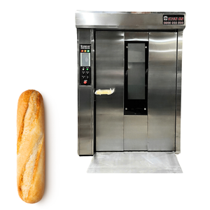 Four rotatif 24 plateaux de bonne qualité avec chariot Altuntop Garantie 1 an 380V 220V Four à pizza à gaz pour le pain Kien An Factory - Product Image 1