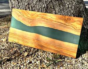 Planche à découper en bois et résine au design unique Planche à découper Cuisine Produits en bambou personnalisés de l'artisanat de l'adresse de l'exportateur indien - Product Image 2