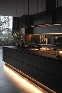 Mueble de Cocina Moderno de Lujo Clásico Estilo Shaker Ecológico con Puerta de Acrílico Lacado, Fregadero de Madera Contrachapada, Grifo, Cajón con Corredera y Bisagra - Product Image 5